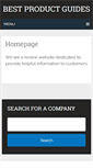 Mobile Screenshot of bestproductguides.com