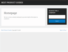 Tablet Screenshot of bestproductguides.com